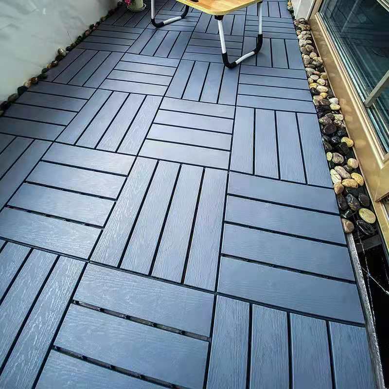 户外仿木地板塑木露台阳台地板浴室花园庭院室外生态塑料拼接地板