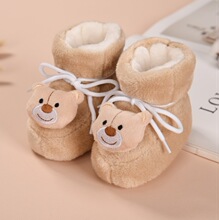 6一12月宝宝鞋袜一体冬季加厚保暖学步鞋秋冬款加绒棉鞋婴儿鞋子