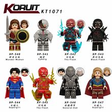 KT1071第三方超英系列电侠女超人神奇女侠拼装积木人仔儿童玩具