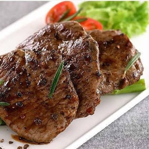 盛存西式牛味排鸭排仿生牛排鸭肉排西式烤排饭餐饮用约100片/箱