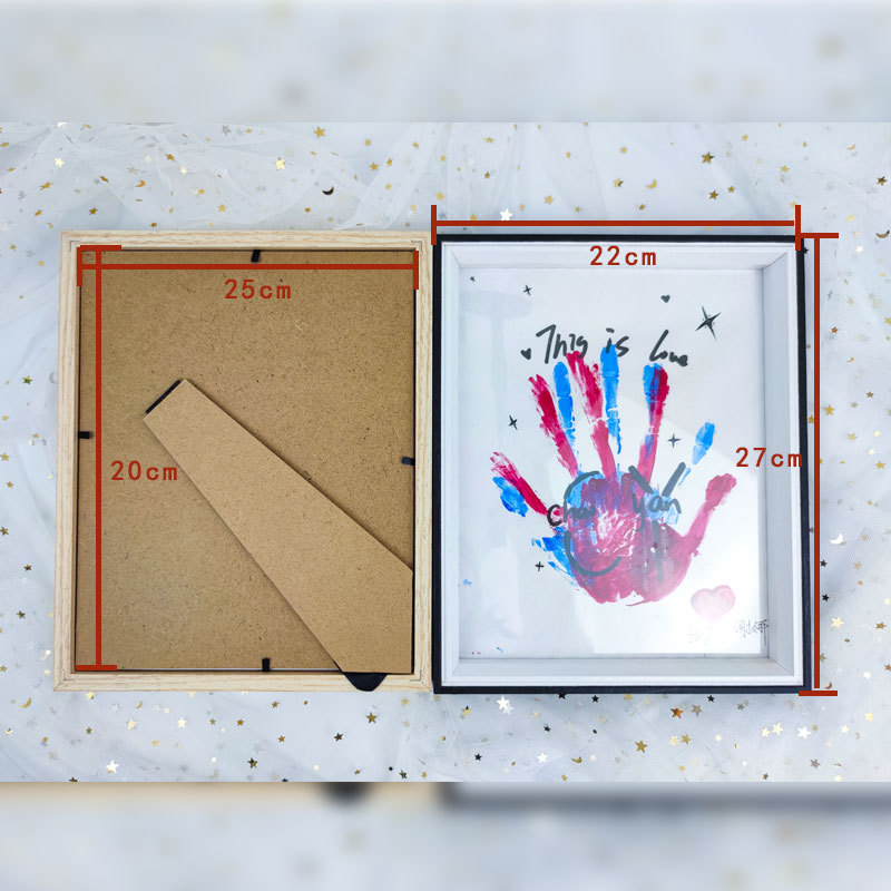 Factory in Stock DIY Couple Baby Hand Print Photo Frame Simple Table-Top Picture Frame Wall-Mounted 10-Inch 60/Box Wholesale