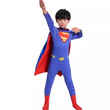 2022漫威英雄连体服超人钢铁侠蜘蛛侠角色扮演动漫儿童成人COS服