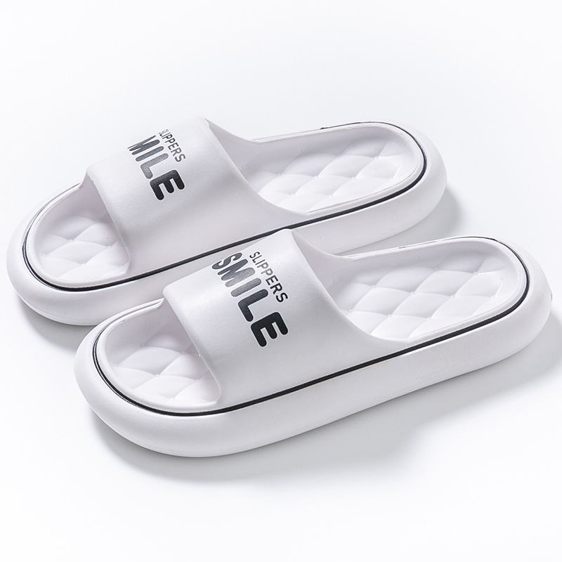New Eva Soft Breathable Indoor Couple Slippers Bathroom Kitchen Waterproof Non-Slip Men's and Women's Home Slippers