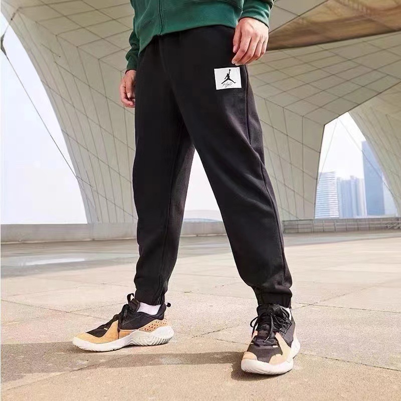 aj飞人运动长裤休闲纯棉篮球春秋秋冬新款运动裤针织宽松卫裤收口