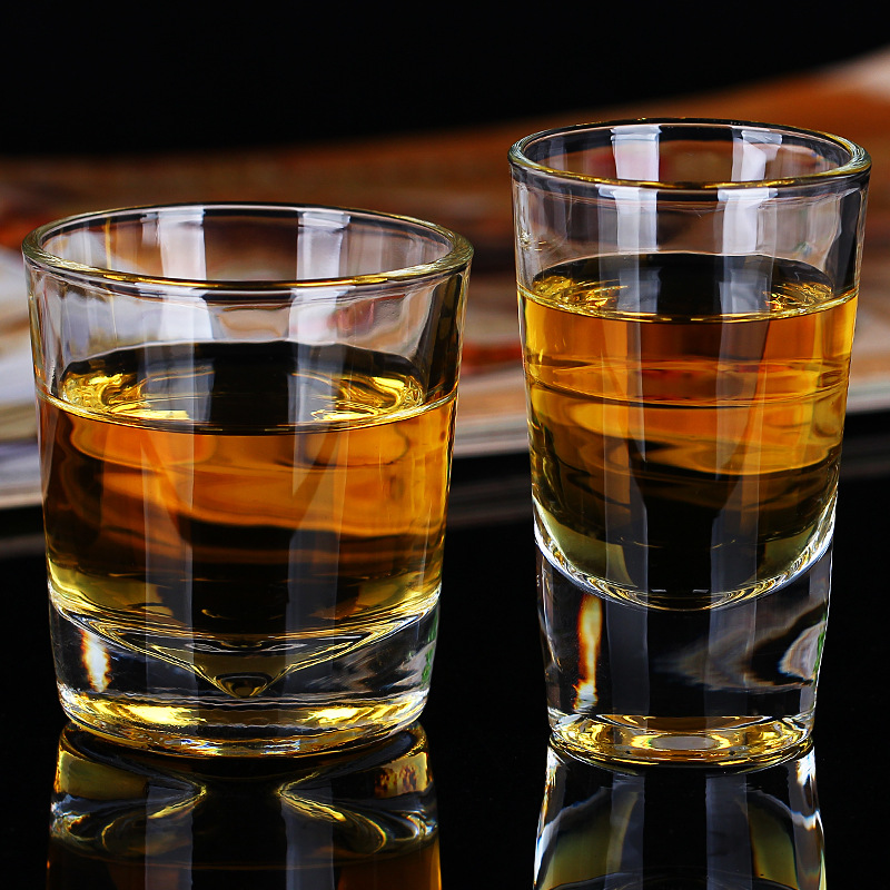 威士忌杯圆形杯酒吧专用威士忌杯 玻璃啤酒玻璃杯烈酒洋酒杯水杯