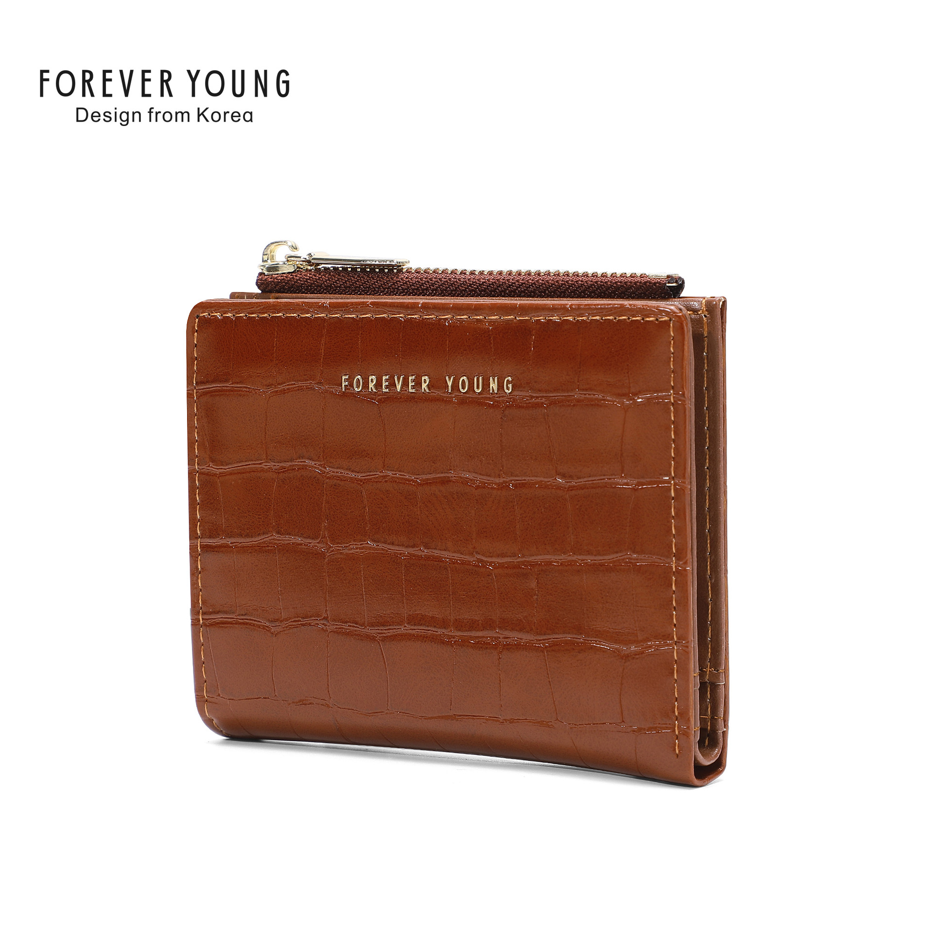 Forever Young Bag Wallet Women's Short Coin Purse Niche Women Bag Wholesale Simple Ultra-Thin Card Holder