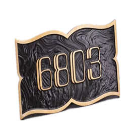 金属浮雕门牌楼盘门牌民宿办公室标志牌台牌仿古铜牌导向牌定制