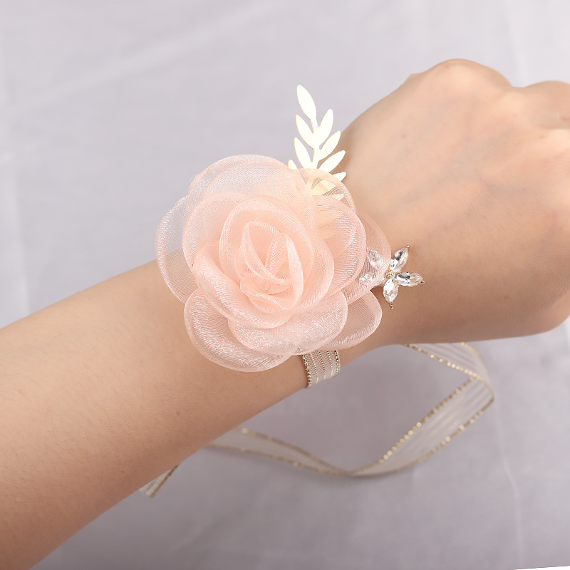 伴娘手腕花新娘结婚姐妹团手花婚礼森系韩式唯美超仙手环婚庆用品