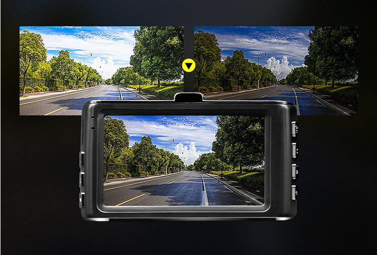 3寸ips屏行车记录仪car dvr 1080p高清红外线夜视车载行驶黑匣子