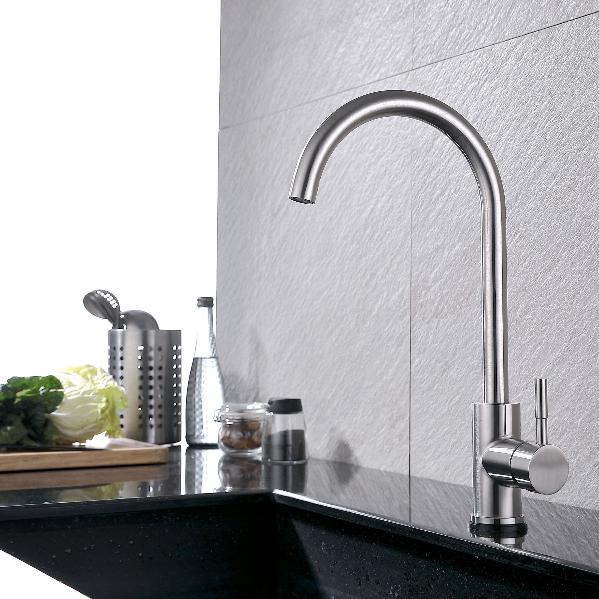 塑料弯管 水龙头 面盆菜盆单冷水龙头 入墙款 abs材料 立式水龙头