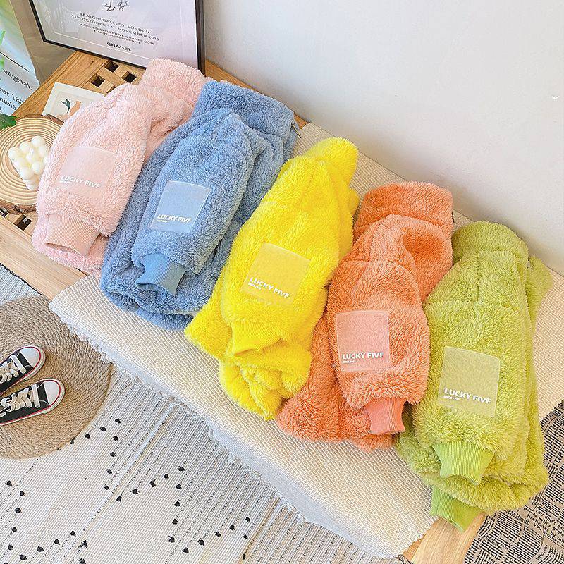 男女童法兰绒外套2023新款加绒装洋气宝宝儿童羊羔毛冬