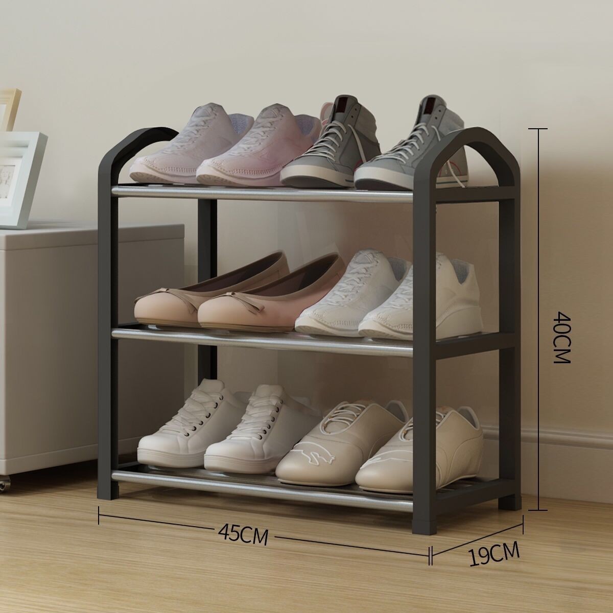 Simple Shoe Rack Economical Dormitory Shoe Cabinet Household Narrow and Small Door Multi-Layer Dustproof Storage Cabinet Shoe Rack 0819