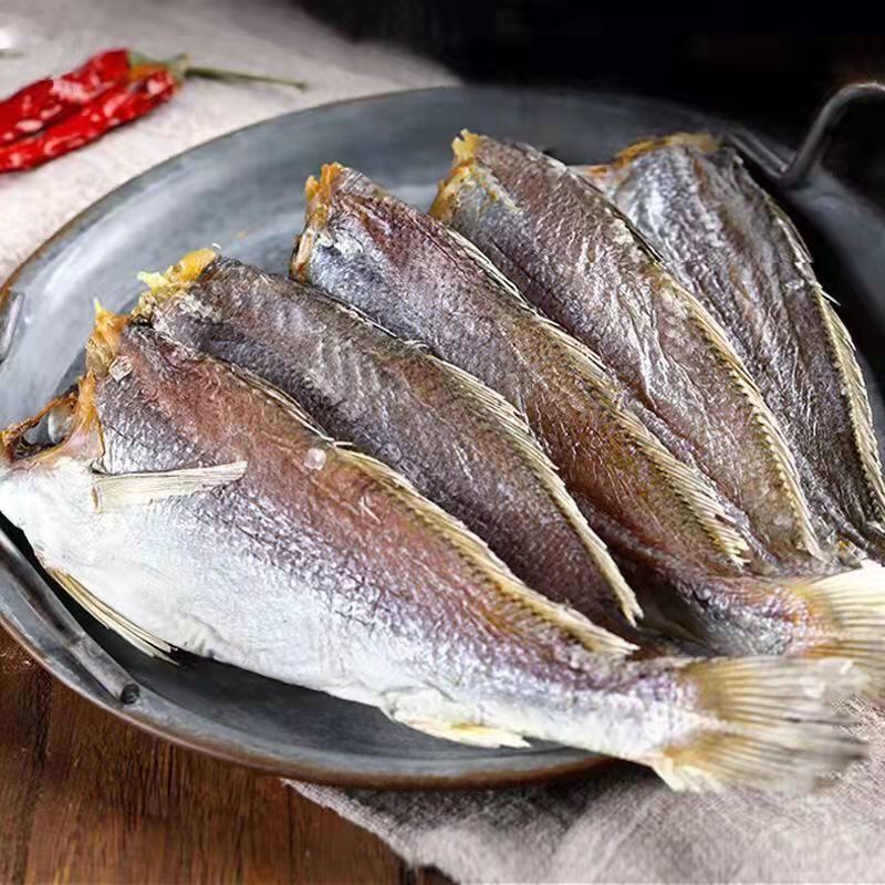 鱼干大个头去头去内脏米鱼咸鱼干黄花鱼咸鱼批发鳘鱼鮸鱼海鲜水产