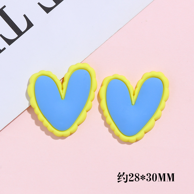 Macaron Contrast Color Love DIY Cream Glue Phone Case Material Package Handmade Hair Accessories Polymer Clay Small Accessories