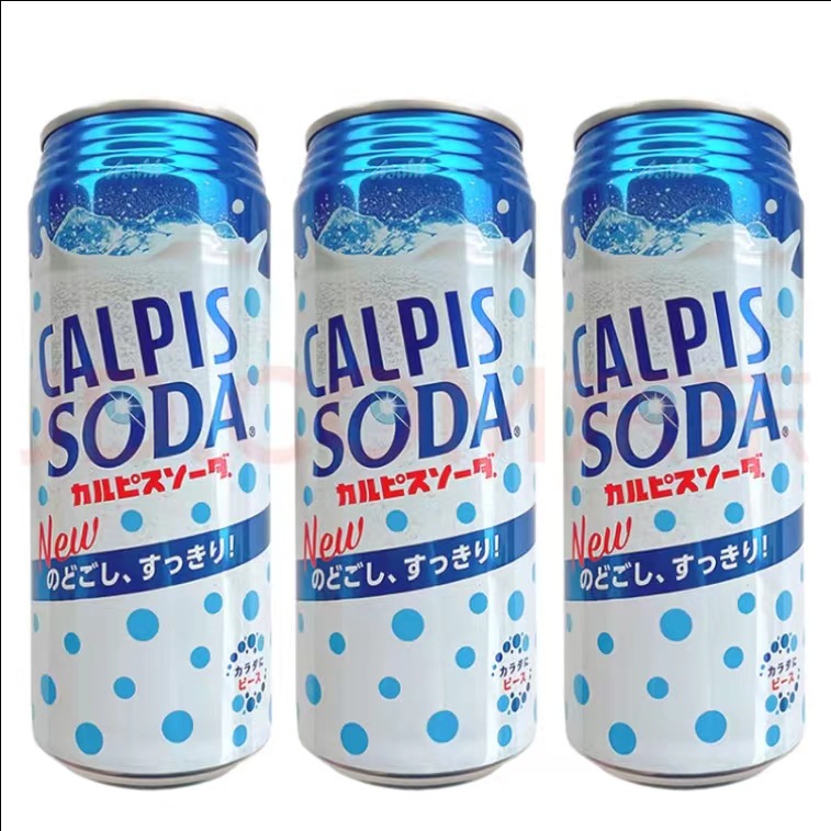 日本进口calpis饮料可尔必思乳酸菌碳酸0脂网红饮料罐装500ml*24