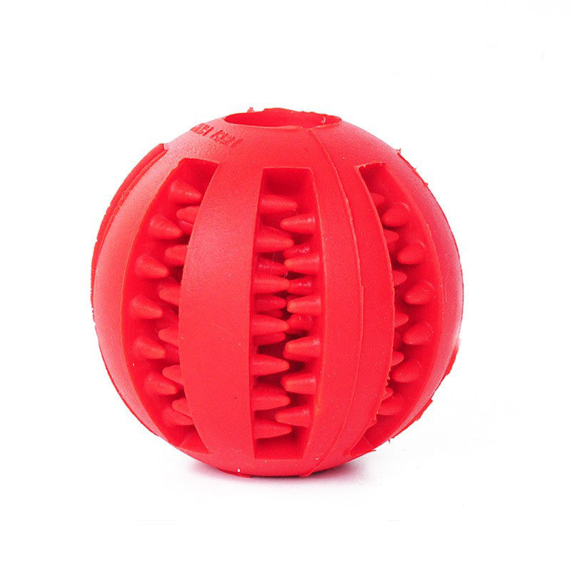 Dog Toy Food Dropping Ball Teether Ball Educational Relieving Stuffy Bite-Resistant Pet Food Leakage Toy Molar Tooth Cleaning Watermelon Ball