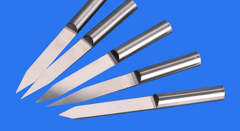 4mm平底尖刀数控电脑雕刻机刀具木雕根雕铣刀头雕刻工具4毫米尖刀