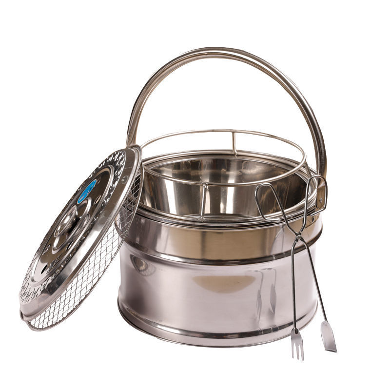 农村取暖炉手提木炭烤火炉家用取暖器烧烤炉户外烧烤网乔迁火盆