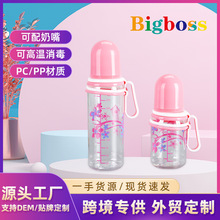 跨境婴儿标口ppsu奶瓶奶瓶 防胀气带手抦塑料奶瓶新生儿母婴用品
