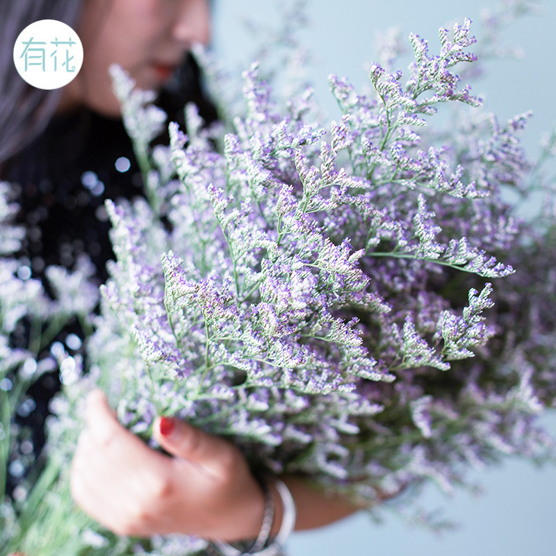 有花就好 鲜花配草水晶草情人草黄莺干花花束小花束插花家用