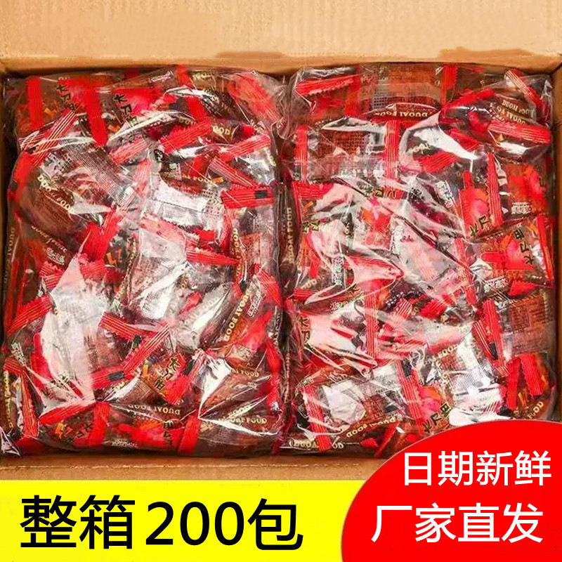 Spicy Da Daorou Spicy Strip Online Red and Spicy Block Gift Bag Childhood Nostalgia Casual Snack Wholesale Spicy Gluten Sticks Snack Full Box