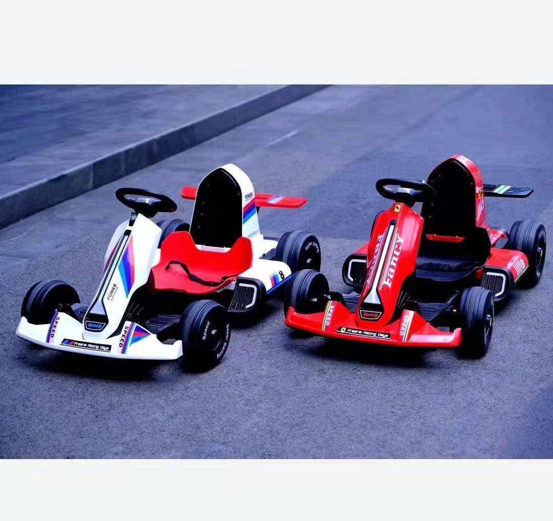 贝多奇儿童卡丁车儿童电动车赛车四轮平衡车儿童漂移车玩具车