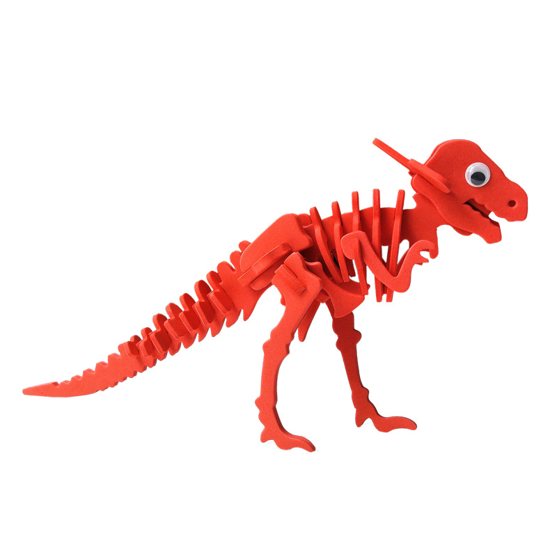 3d立体恐龙骨架化石材料包 儿童diy制作eva创意模型拼装拼图玩具