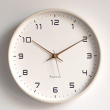 挂钟简约时尚钟表时钟挂墙木质钟表客厅家用免打孔跨境亚马逊代发