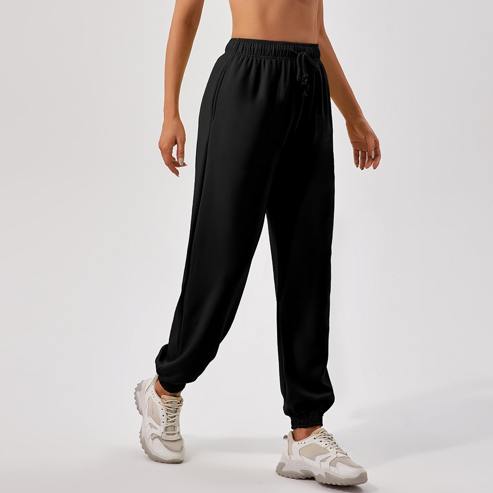 European and American Cross-Border Autumn and Winter High Waist Sweatpants Women's Loose Straight Sports Pants Casual Running Versatile out Skinny Pants Women