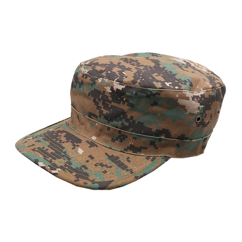 Camouflage Hat Men's Summer Outdoor Training Hat Flat Top Soldier Cap Foreign Army Tactical Cap Cross-Border Factory Wholesale