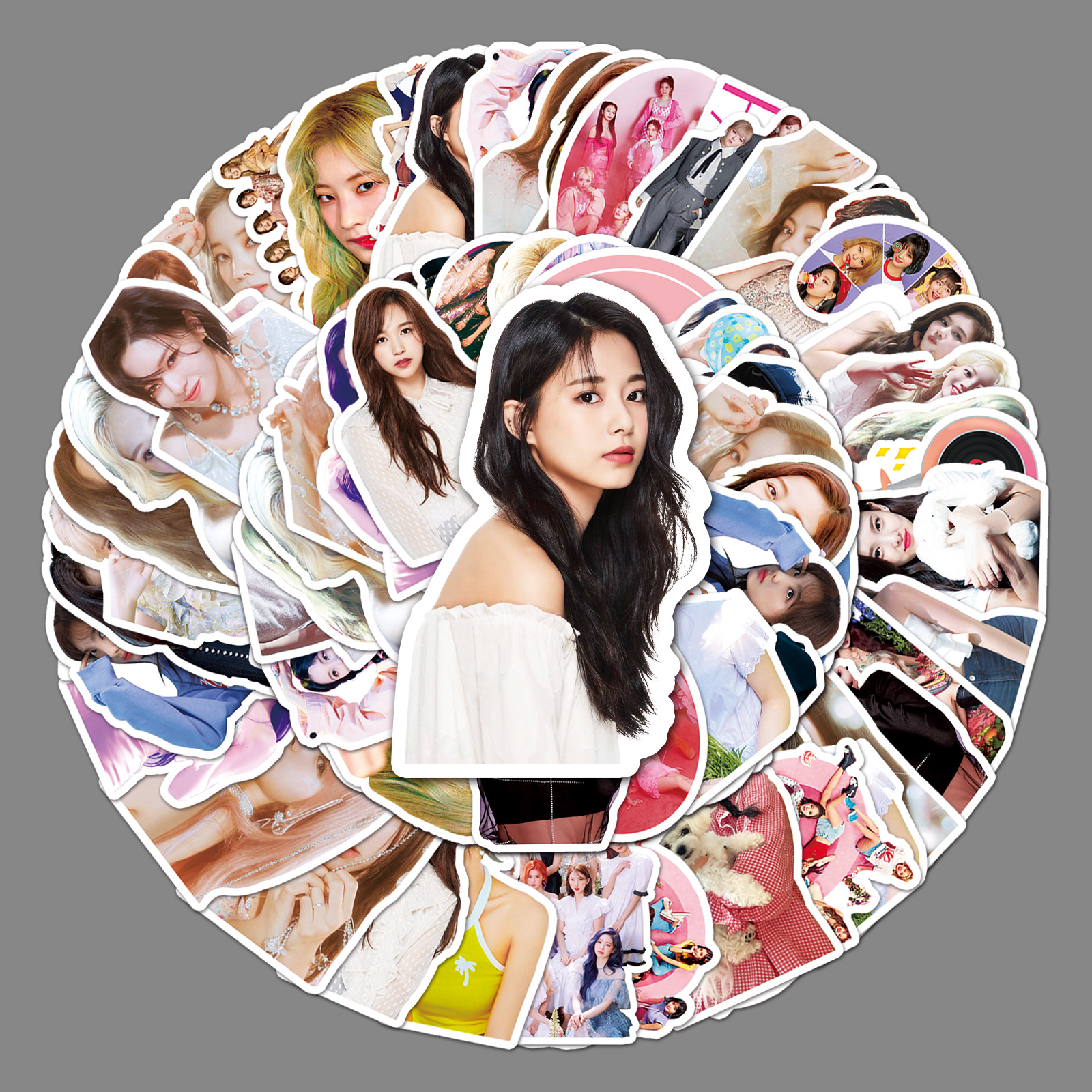 50张白鹿涂鸦贴纸 明星周边周生如故贴纸diy笔记本电脑行李箱贴纸