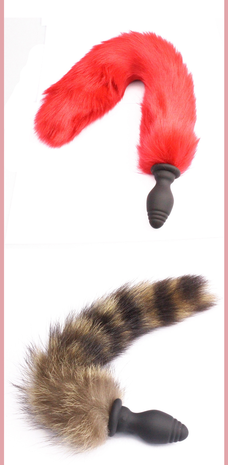 工厂供货仿狐狸尾巴硅胶肛塞女成人用品后庭g点刺激情趣用品代发