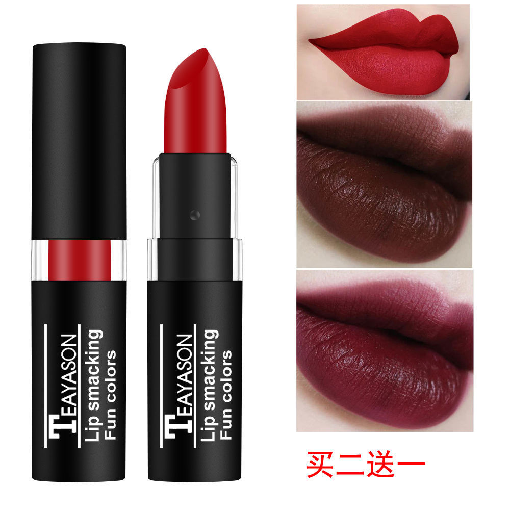 暗色系口红黑暗深色姨妈色哑光雾面小众品牌女小众平价学生网红款