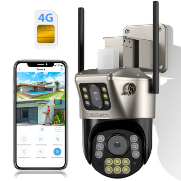 wifi双镜头ptz摄像机4g欧版户外高清家用监控器远程防水camhipro