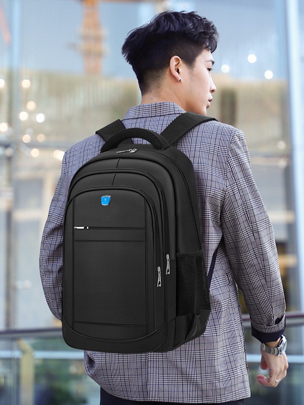 Factory Wholesale Backpack Men's Business Travel Backpack Student Schoolbag Oxford Cloth Durable Large Capacity Computer Backpack