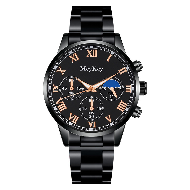 New Mcykcy Brand Watch Men's Non-Mechanical Watch Men's Watch Source Watch Wholesale Steel Belt Business Men's Watch