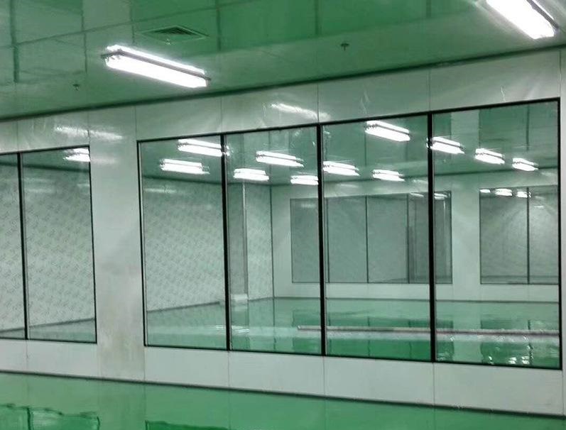 中空双层密封铝合金钢化净化隔音无尘车间窗户洁净门窗观察玻璃窗