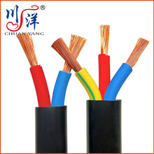 川洋加工定制纯铜rvv电线电缆2芯3芯1.5 2.5 4 6平方家用软护套线