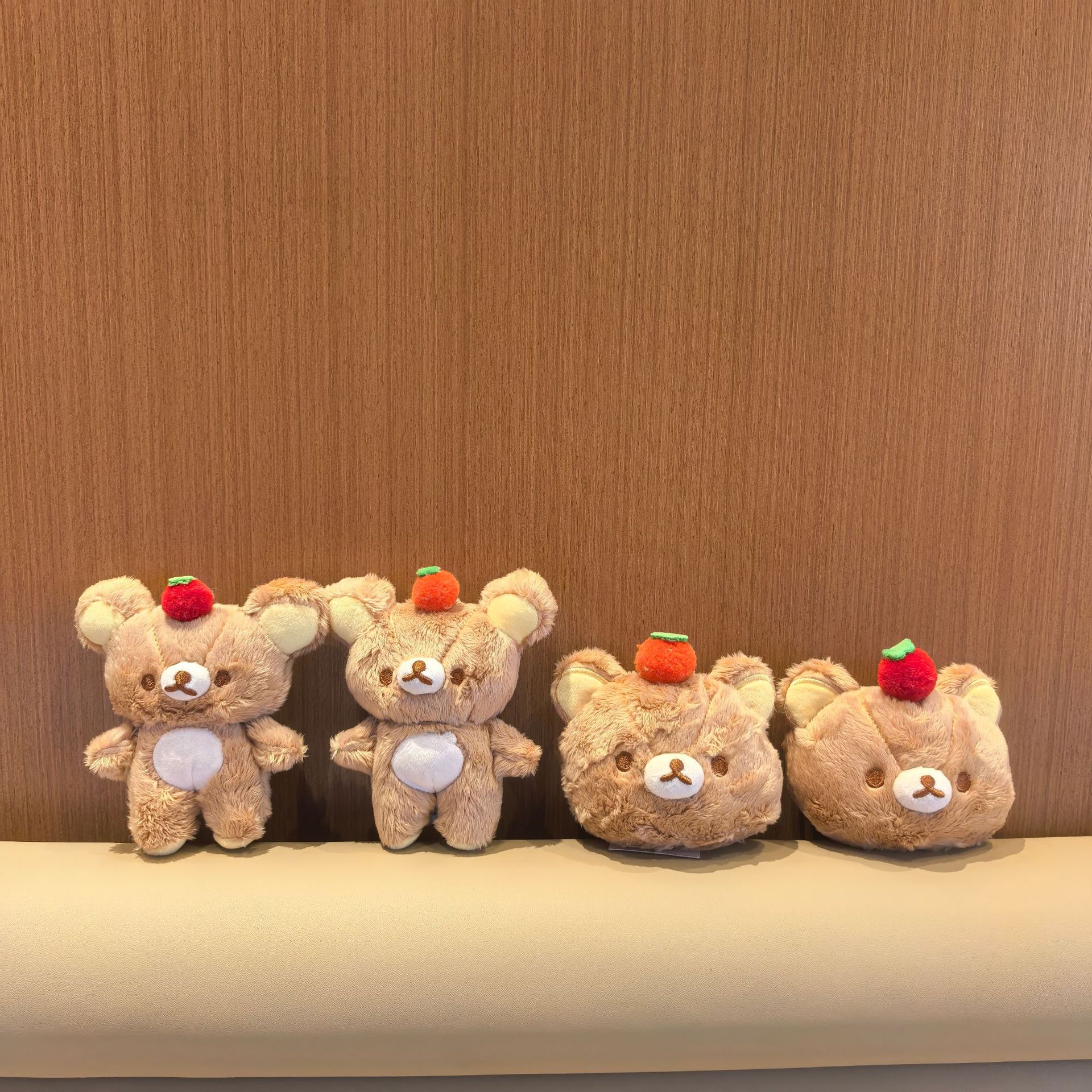 日系可爱轻松熊毛绒挂件公仔玩偶小熊抓机娃娃少女心包包挂饰礼物