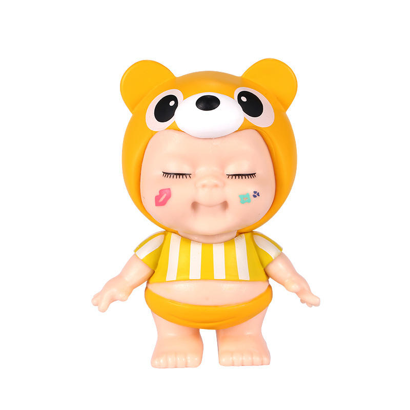 么么哒熊玩具熊公仔 创意桌面车载摆件 男孩女孩喜爱手办模型轻松