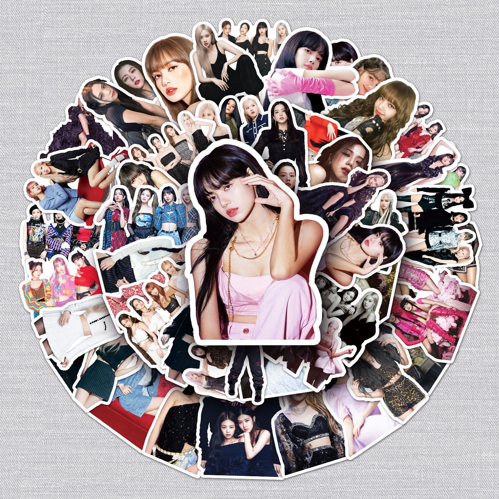 50张blackpink涂鸦贴纸个性跨境韩国女团diy水杯行李箱