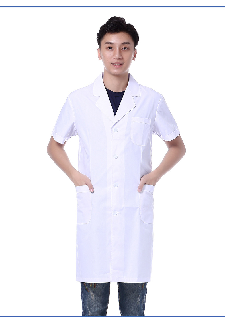 厂家批发白大褂圣雪兰面料 医生服 医院药店 实验室工作服白大褂