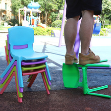 幼儿园椅子加厚板凳儿童靠背椅宝宝餐椅塑料小椅子家用小凳子代发
