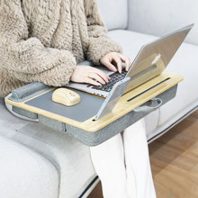 厂家楠竹膝上桌加高床上书桌便携笔记本电脑桌车载写字桌lap desk