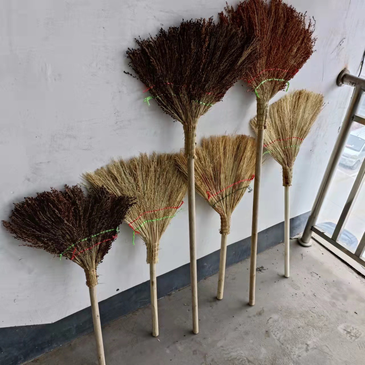 【仕花商贸】木头柄高粱扫把笤帚扫帚家用清扫用具环卫工具