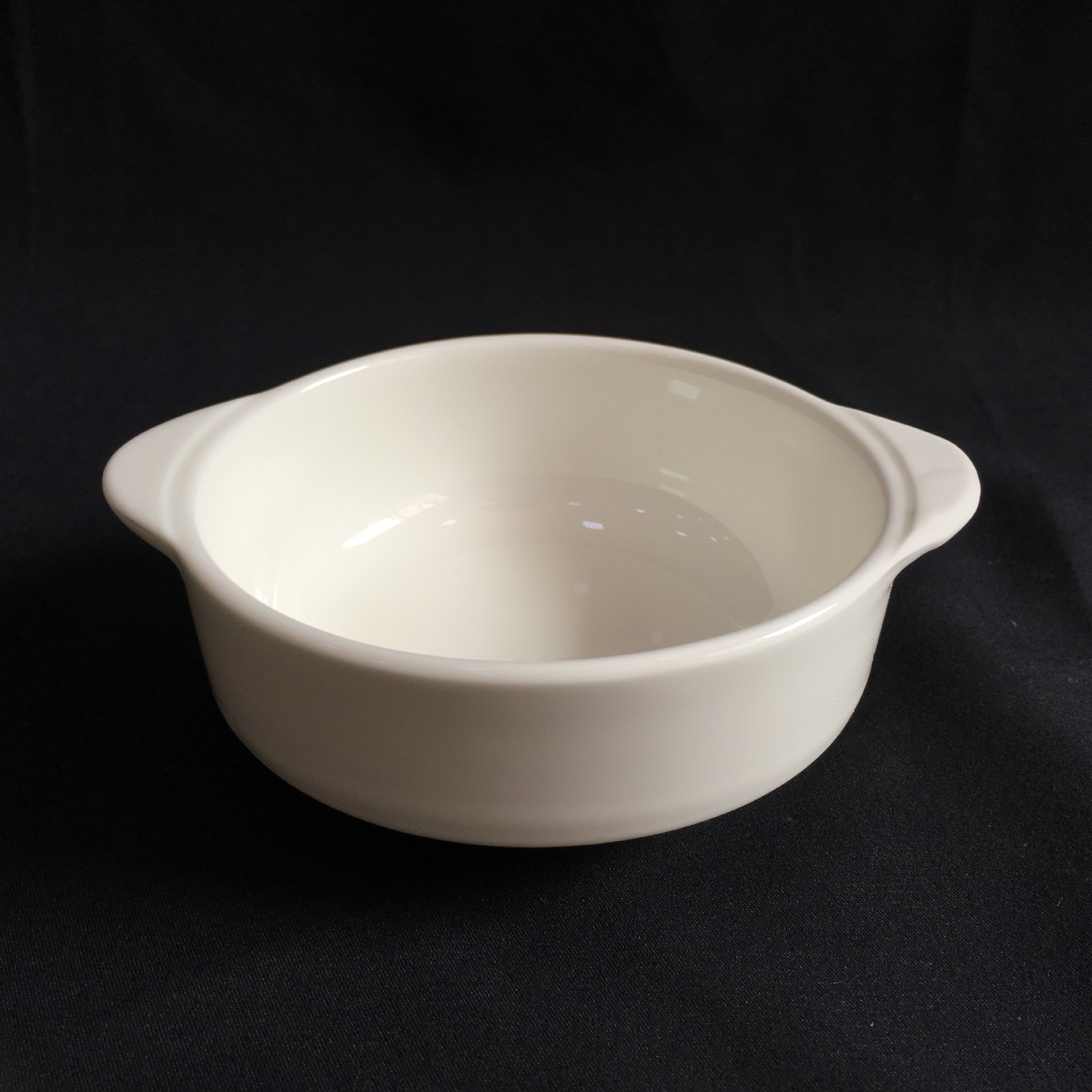 厂家平耳双耳盅 常用陶瓷高品质低骨瓷酒店饭店餐具好釉面易清洗