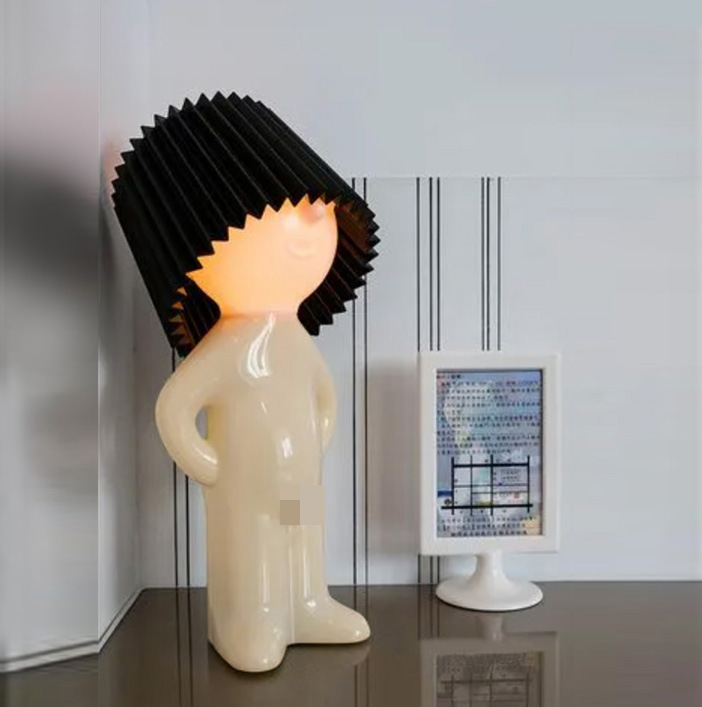 One-Piece Generation Love Table Lamp Creative Mr P a Little Shy Table Lamp a Little Shy Boy Naughty Night Light