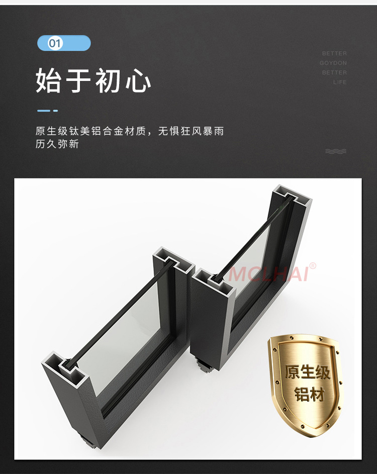 钢化玻璃16极窄边框推拉门隔音防爆新款简约厨房门 阳台门