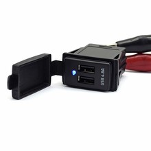 厂家直销 汽车摩托车改装 汽 游艇房车大巴车改装 双USB 5V 4.8A