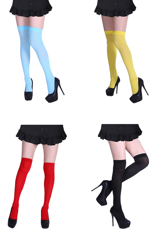 跨境万圣节女童舞台角色扮演cosplay条纹丝袜儿童圣诞节连体裤袜